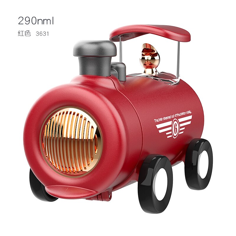 Pinkah barnvakuumflaska #39 tecknade tågform barn vattenflaska bärbar läcksäker 290ml #39 barn: Röd