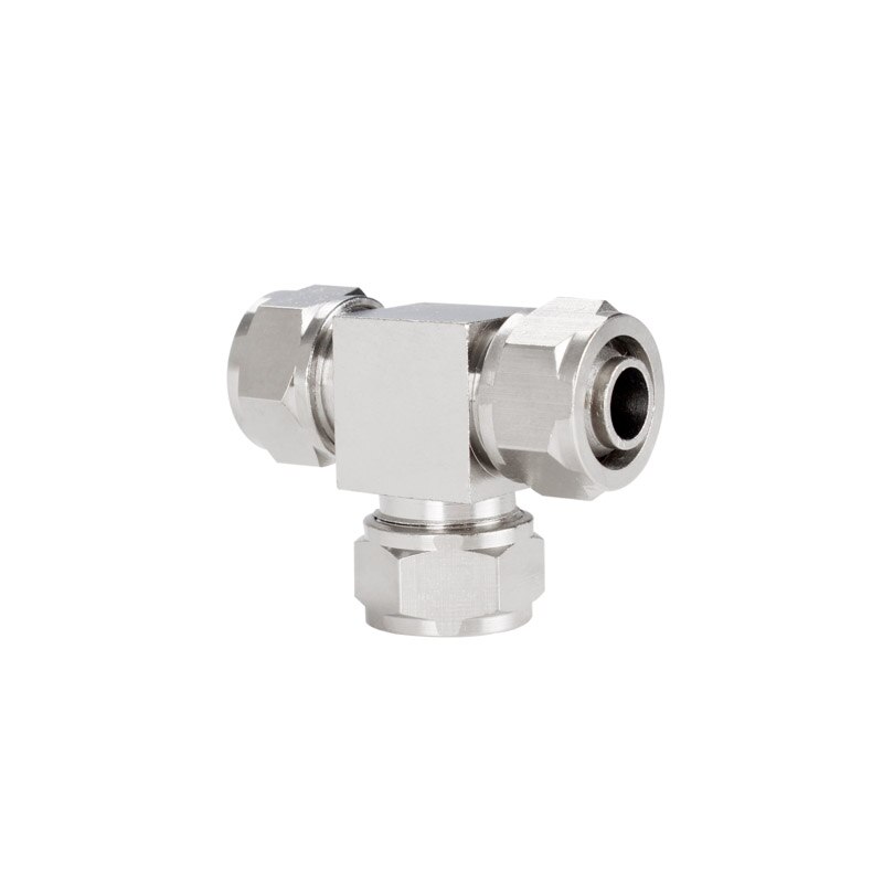 Pneumatische Snelle Twist Tee Fitting Od 4/6/8/10/12 Mm Slang Buis Koper Nikkel plating Hoge Druk Smc Air Lock Connector