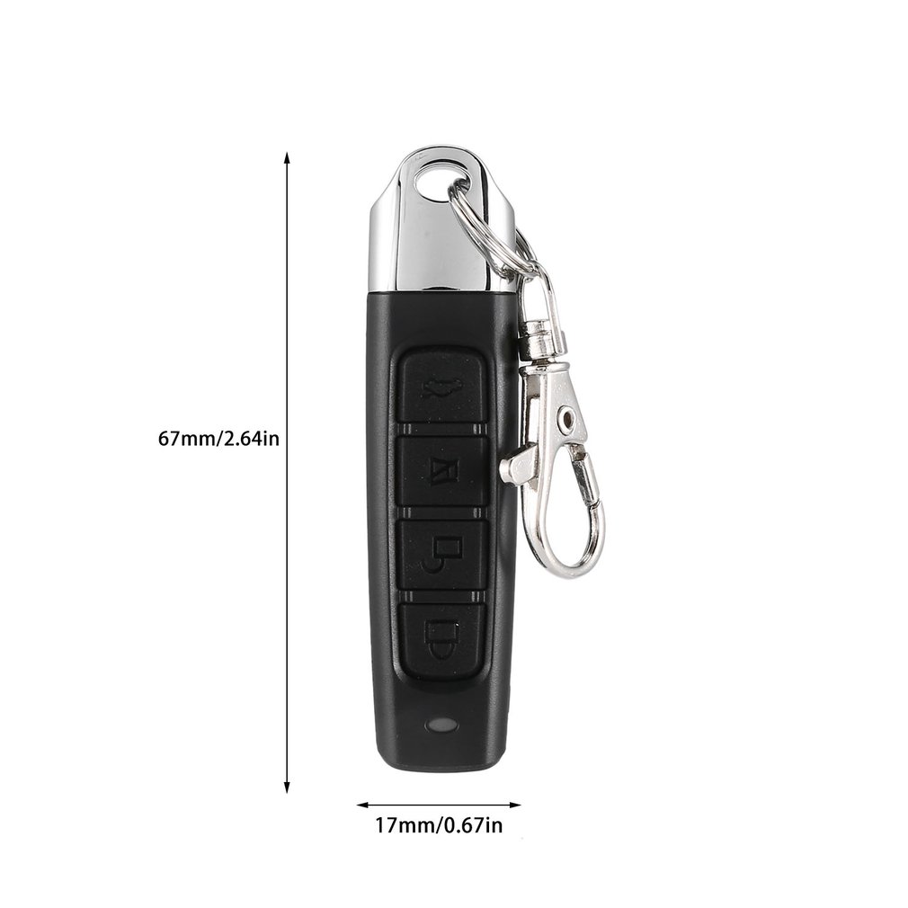 Door Remote 433MHz 4 channel remote control use all 433 MHz fixed code key chains car home and 1 pcs