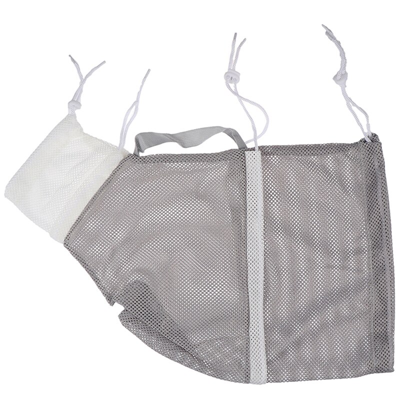 Mesh Cat Grooming Bath Bag Cat Supplies Washing Bags For Pet Bathing Nail Trimming Injecting Anti Scratch Bite Restraint: Gray