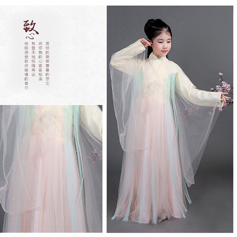 Trajes chinos de baile tradicionales para niñas, ópera antigua dinastía tang han ming hanfu, vestido infantil, ropa de danza folclórica para niños