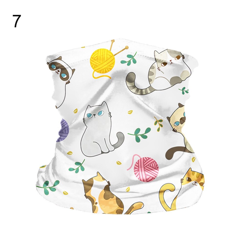 Hængende øre børn hoved ansigt hals gamacher tube bandana tørklæde udendørs cykeltilbehør med usynlig lomme: 07- uden hængende øre