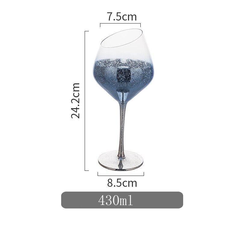 sin plomo cristal cielo estrellado copa de vino copa de cóctel en casa copa de champán copa de personalidad: M02 Blue