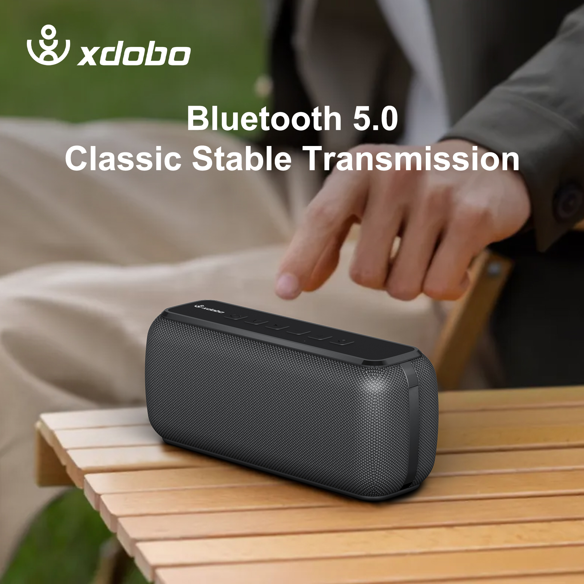 XDOBO X8 II Tragbarer Bluetooth Lautsprecher 60W Subwoofer Kabellos 5.0 Tiefer Bass 10-20m Reichweite für draussen Camping Party Musik