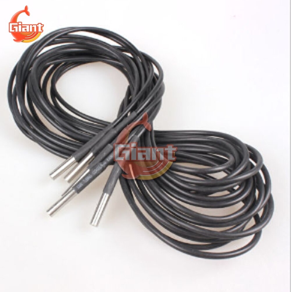 DS18b20 Temperature Probe Temperature Sensor 18B20 For Arduino Thermal Cable DS1820 Stainless Steel Package Waterproof 3 Meter