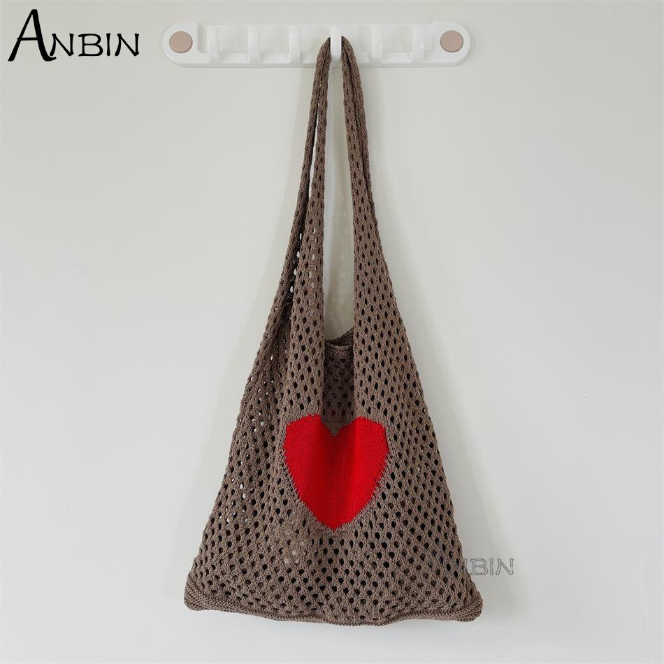 Mode Gebreide Vest Vrouwen Schoudertassen Bloemen Zomer Strand Bakken Gehaakte Tas Grote Capaciteit Vrouwelijke Handtas Shopper: 8