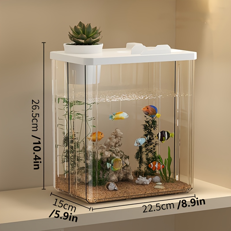 Poisson précieux transparent pour la maison et le bureau, uniquement le poisson précieux ne comprend pas les accessoires décoratifs, élevage, pingouin de bureau, 1 pièce: YELLOW
