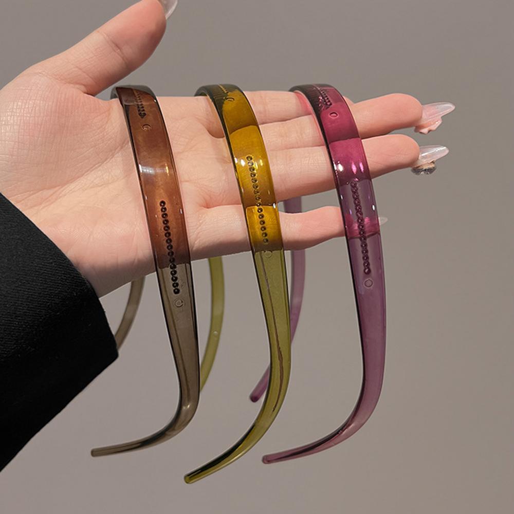Nueva gafas de sol forma de marco diademas acrílicas para mujeres diadema dentada aro de pelo antideslizante accesorios para el cabello de