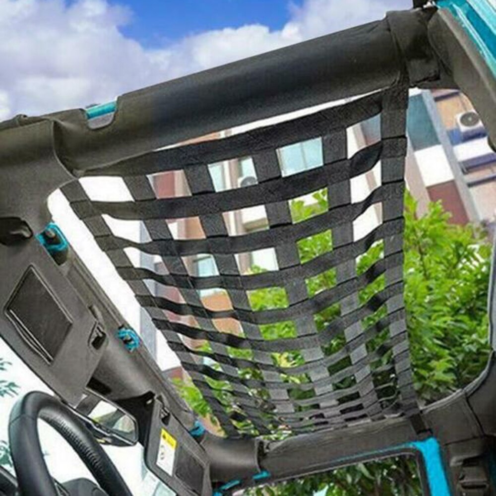 1*  sort tag hængekøje net last bagageopbevaring gitter til jeep wrangler tj jk jl