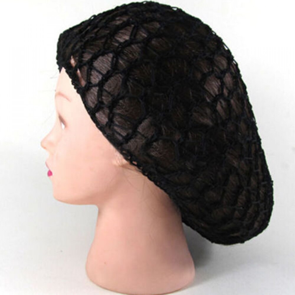 Gorro de ganchillo de rayón suave para mujer, accesorios para el cabello, diademas de gran tamaño, 5 colores de red, novedad