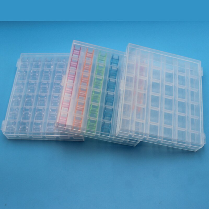 Bobinas de , accesorios de costura, carretes, caja de almacenamiento de bobinas vacías, 1 unidad de plástico, máquina de coser,