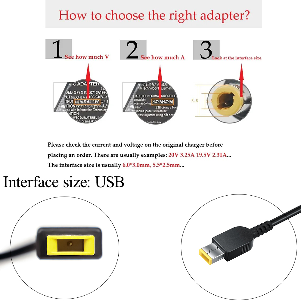20V 11.5A USB 230W AC Laptop Adapter For Lenovo Legion Y740 Y920 Y540 P70 P71 P72 P73 Y7000 Y7000P Y9000K A940 Charger 00HM626