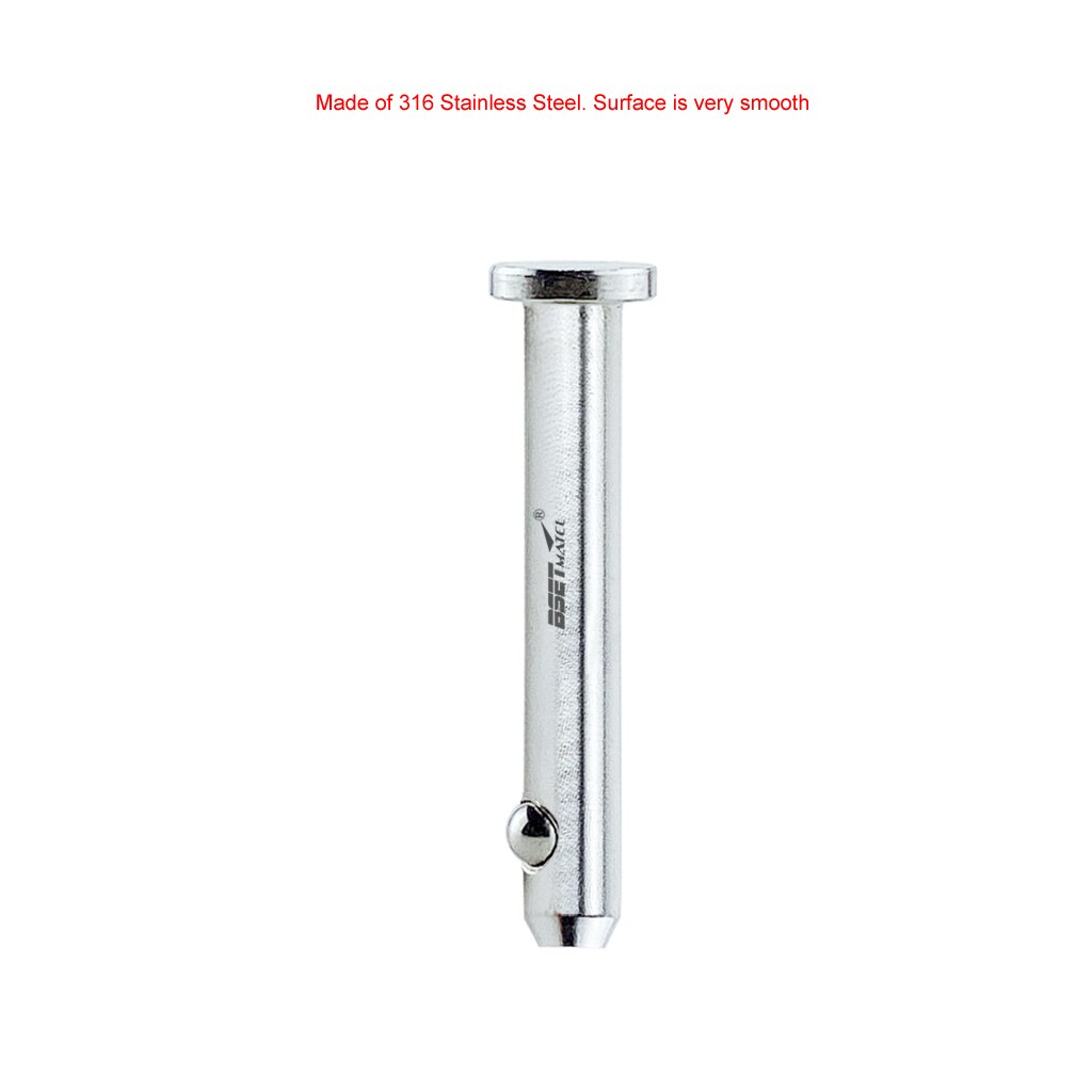 2PCS 4.8mm Stainless Steel Dowel Pin Flat Head Cylindrical Pin Positioning Pins Quick Release Ball Pin Retainer Farm Lawn Garden