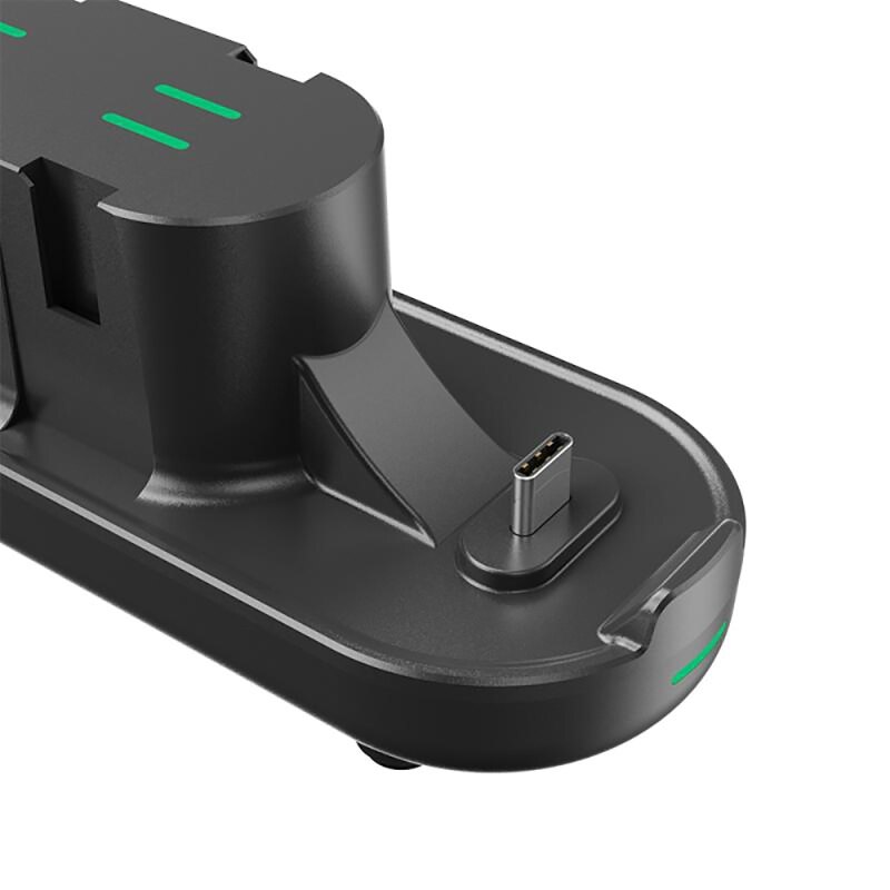 634a 6 in 1 ladestation für oled-controller der switch, unterstützt 6 joypads, ladeständer für switch pro-konsolencontroller