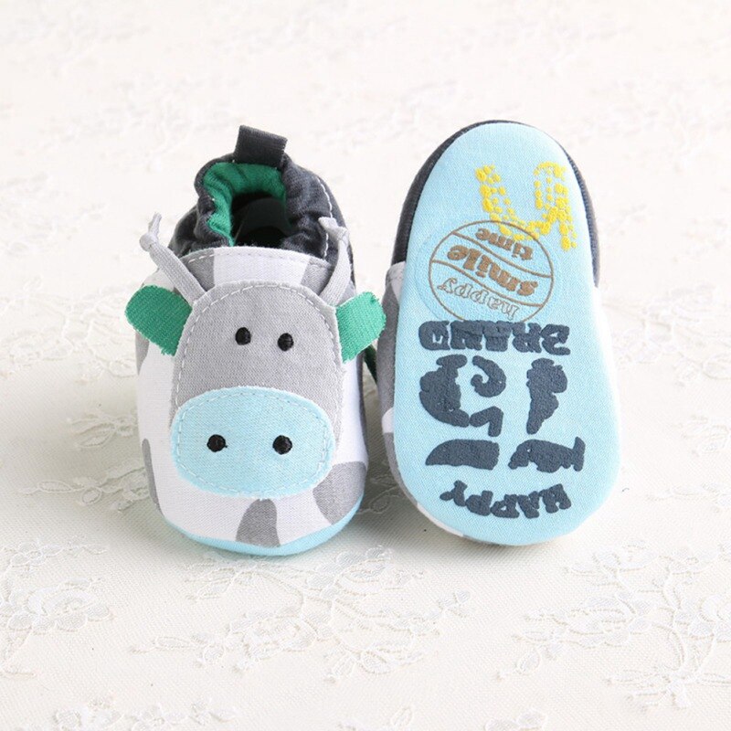 Zapatos de algodón para bebé recién nacido, zapatos de primavera bonitos de animales para bebés y niñas, zapatos clásicos de suela blanda para bebés, primeros caminantes