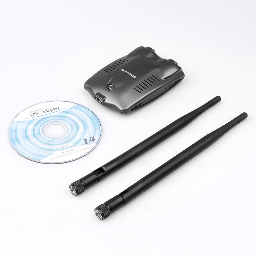 USB 2.0 Wireless Network Card BT-N9100 for Beini free internet 3000mW High Power Dual Antenna Wifi Adapter for RTL8192FU