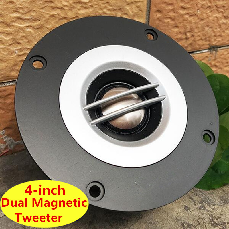 1 Pc 4 Inch Tweeter 8 Ohms 100 W Double Magnetic Speaker Fever Grade Silk Film High Sound Bright KTV Tweeter
