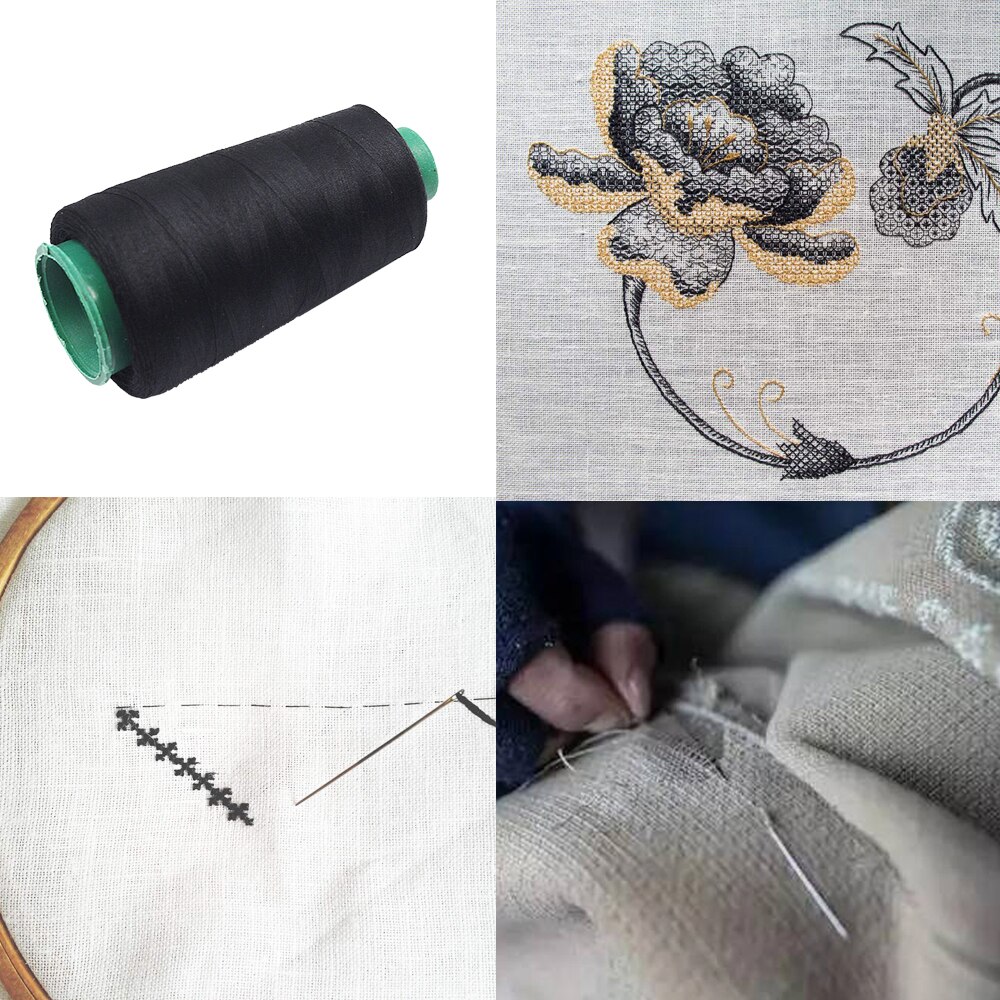 2500Yards Polyester Sewing Thread Spools 40/2 Threads for Sewing Machine and Hand Repair Works Sewing Accessories