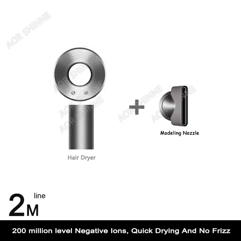 DS High Power Föhn Professionele krachtige haardroger Snelle snelle warme en koude aanpassing Ionische luchtföhn voor kapsalons: Licht Groen