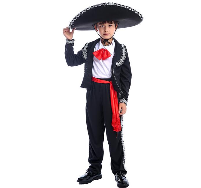Costume de Festival et de fête pour garçons, tenue de Mariachi Amigo, danseuse pour enfants