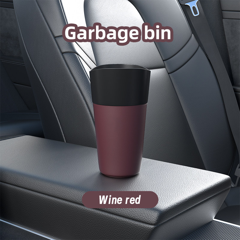 Mini Bunte Leder Auto Mülleimer Auto Staub Lagerung Container Wasserdichte Müll Behälter Lagerung Kasten Auto Zubehör Vielseitig: verrotten
