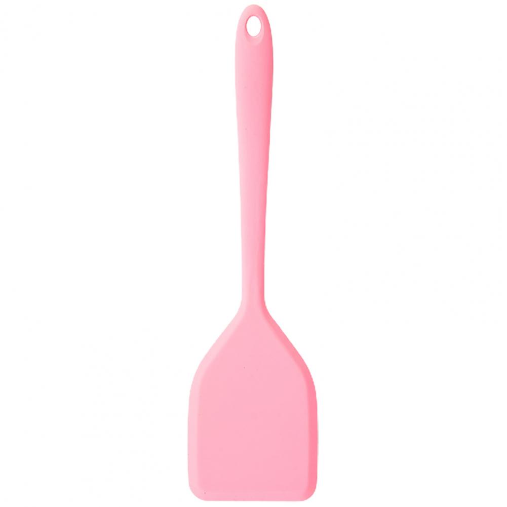 Useful Silicone Spatulas Anti-fade Solid Color Long-lasting Little Cooking Spatulas Cooking Spoon Cake Spatulas: Pink