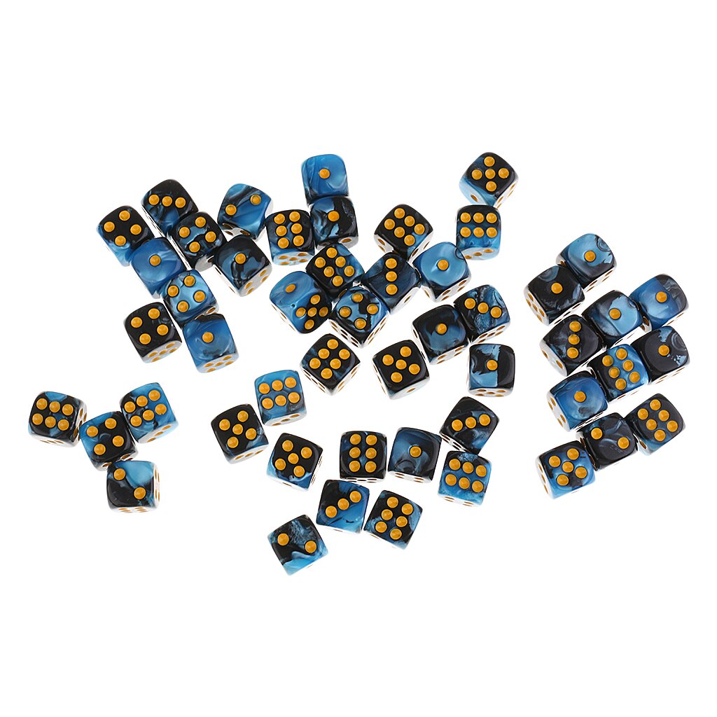 Paquet de 100 dés d'angle rond 12mm pointillés matrices pour jeu de rôle de fête