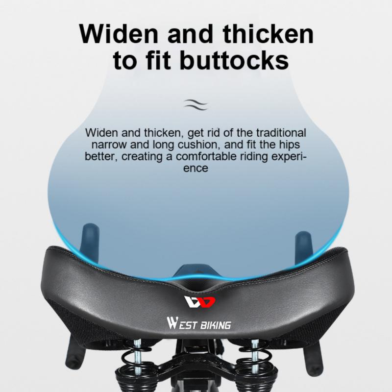 West Biking – selle de vélo ergonomique et confortable, coussin creux épais et large