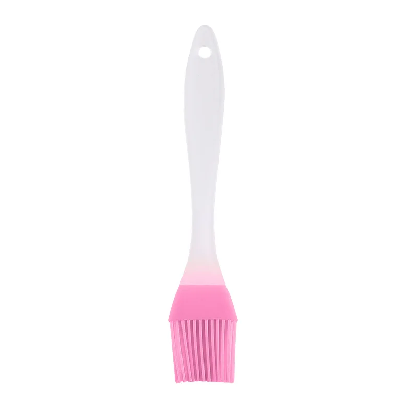 Silicone BBQ Brush BPA Free Basting Pastry Brush with Stainless Steel Handle Barbecue Turkey Oil Brush for Grilling: Pink