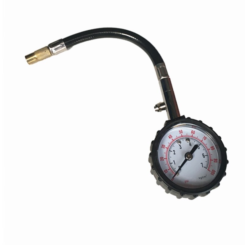 Universal- Auto Auto Luft Reifen Druck Inflator Messgerät Auto Lkw Motorrad flexibel Schlauch Manometer wählen Meter Fahrzeug Tester