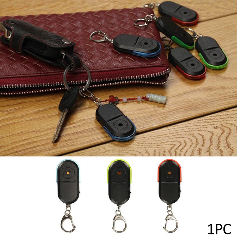 Mini Anti-lost Key Finder Draadloze Alarm Smart Tag Key Locator Sleutelhanger Tracker Fluitje Sound LED Licht Dingen Tracker