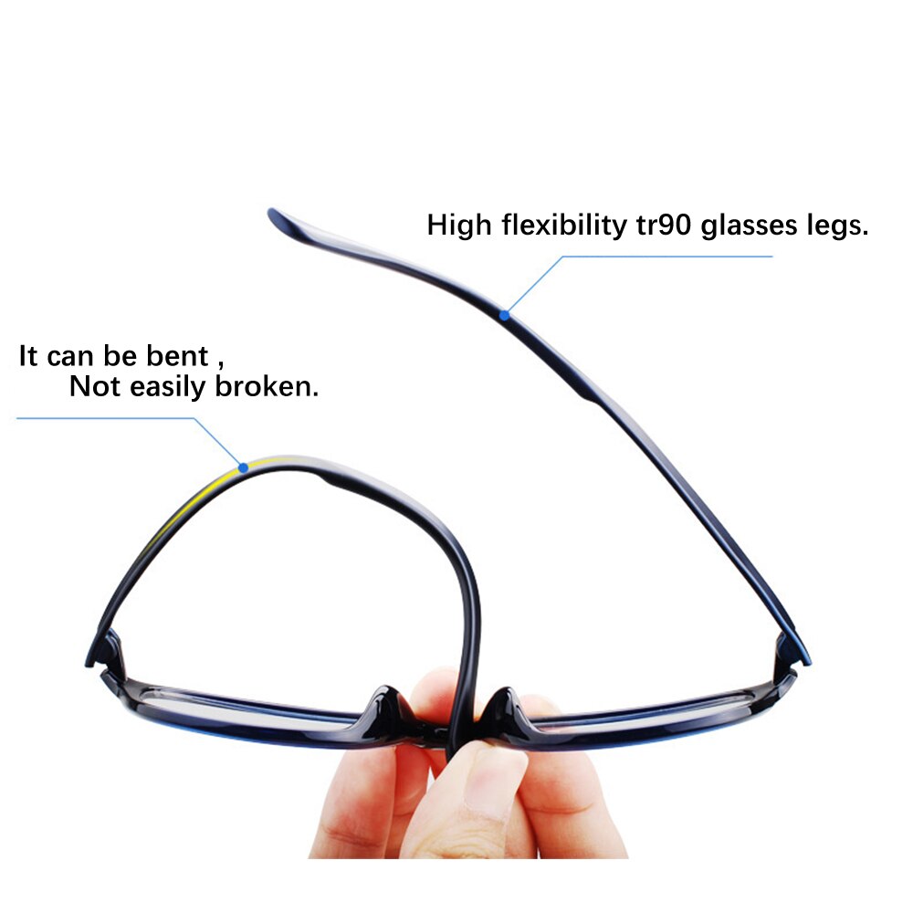 Unisex Flexible Anti Blue-ray Glasses Ultralight Flat Mirror Computer Goggles TR90 Radiation Protection Eyewear Vision Care