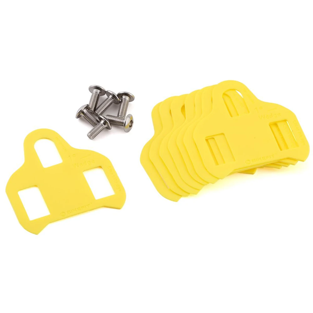 BikeFit Cleat Wiggen voor Shimano Road SPD-SL KEO & MTB SPD ATAC SpeedPlay Crank Bros Schoenplaten 8 stks/pak Fiets Fitting: WHITE