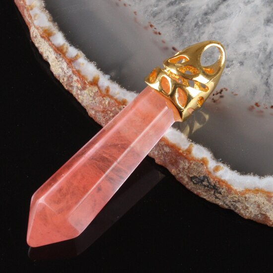 Caldo!!!!! Mix-Quarzo Pietra Corniola Blu Sand Opal Onyx Hexagon Sfaccettato Del Branello Del Pendente 1 PZ: FI792