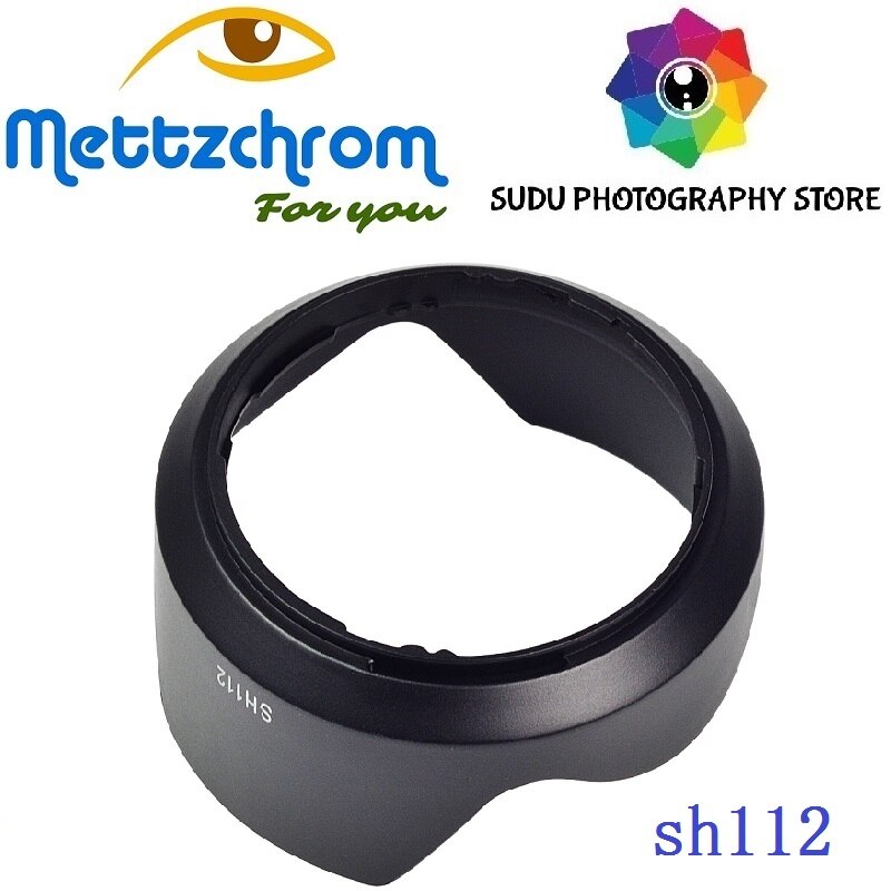 Mettzchrom pour SONY ALC-SH112 pare-soleil à baïonnette NEX 18-55mm sh112 pare-soleil