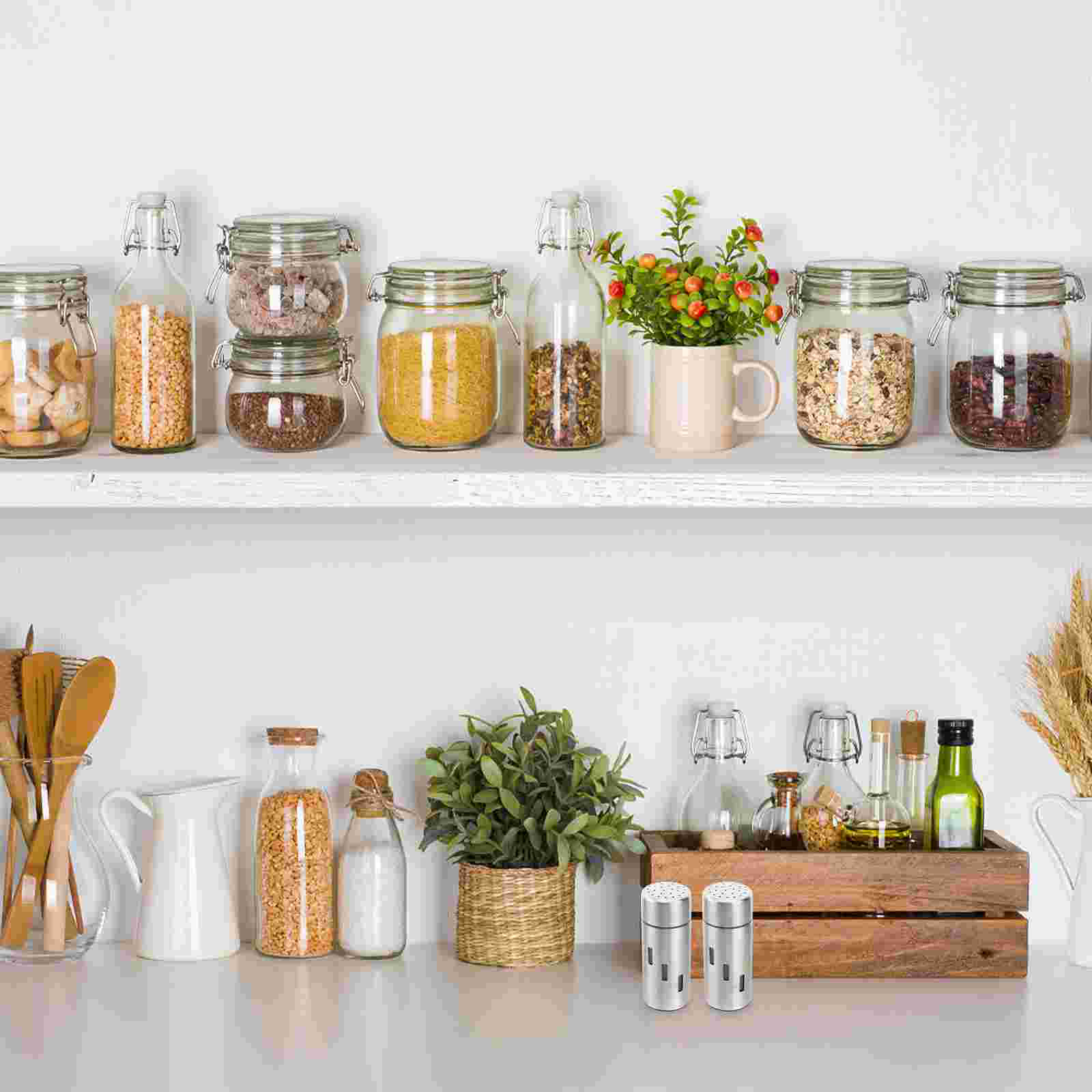 Pepper Shaker Durable Stainless Steel Kitchen Spice Jar for Home Restaurant Barbecue