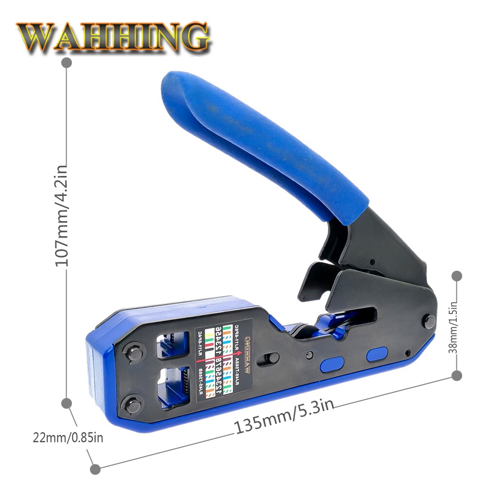 RJ45 Tool Netwerk Crimper Krimpgereedschap Stripper Cuting Ethernet Kabel Fit RJ45 Cat6 Cat5e Cat5 Stp Stekkers RJ45 Connector Kabels