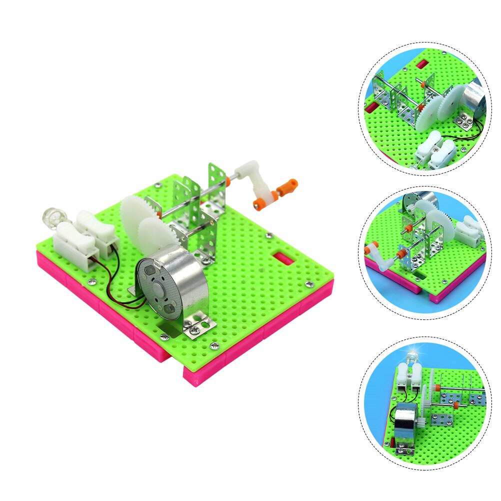 1 Juego de generador de electricidad Manual DIY, modelo educativo de enseñanza