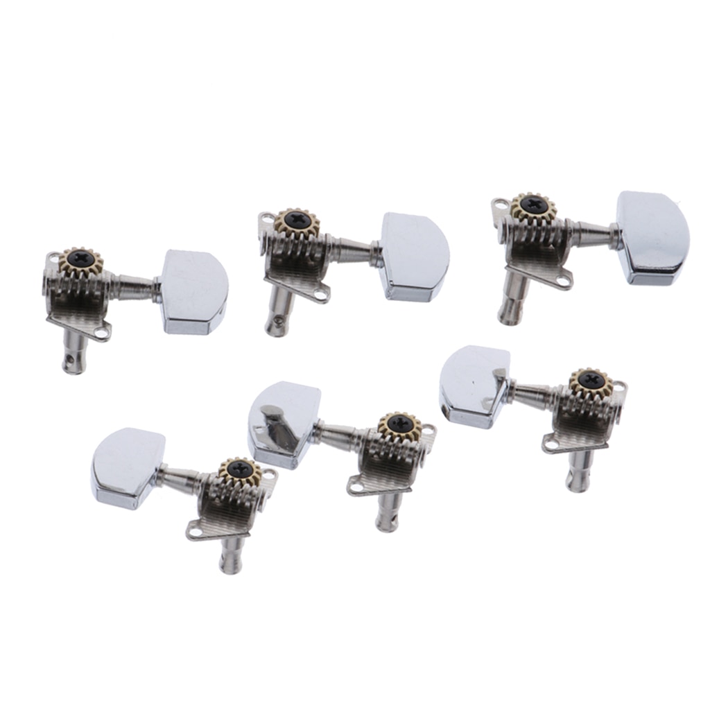 6 pcs Acoustic Guitar Machine Head Tuners Tuning Keys Pegs Set Guitar Parts for Acoustic Folk Guitar