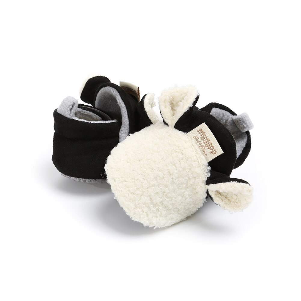 Peuter pasgeboren baby kruipschoenen jongen meisje lam pantoffels prewalker trainers bont winter dierenoren eerste loopstoel