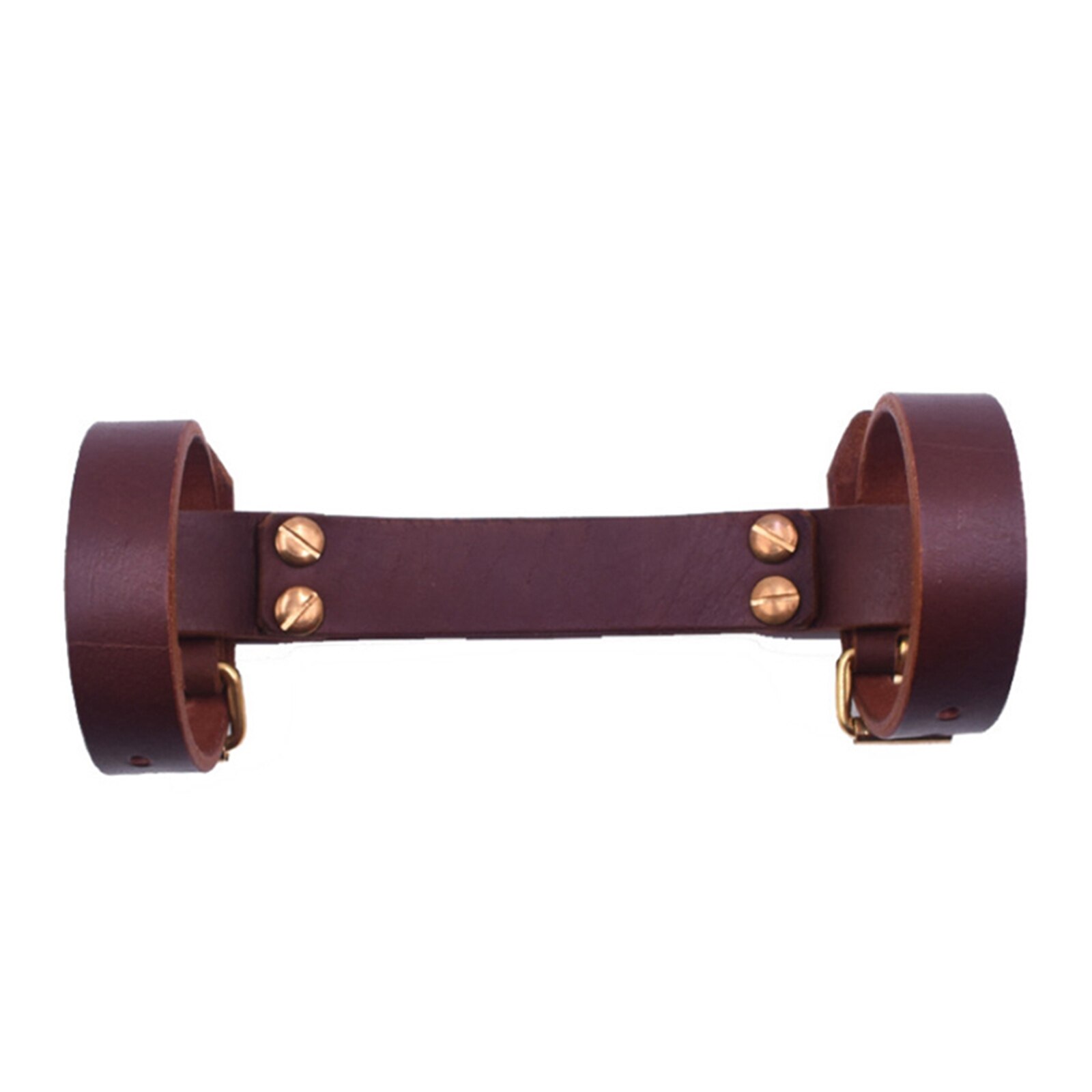 Imitatie Lederen Fiets Handvat Riem Fiets Frame Carrying Lifter Draagriem: dark brown