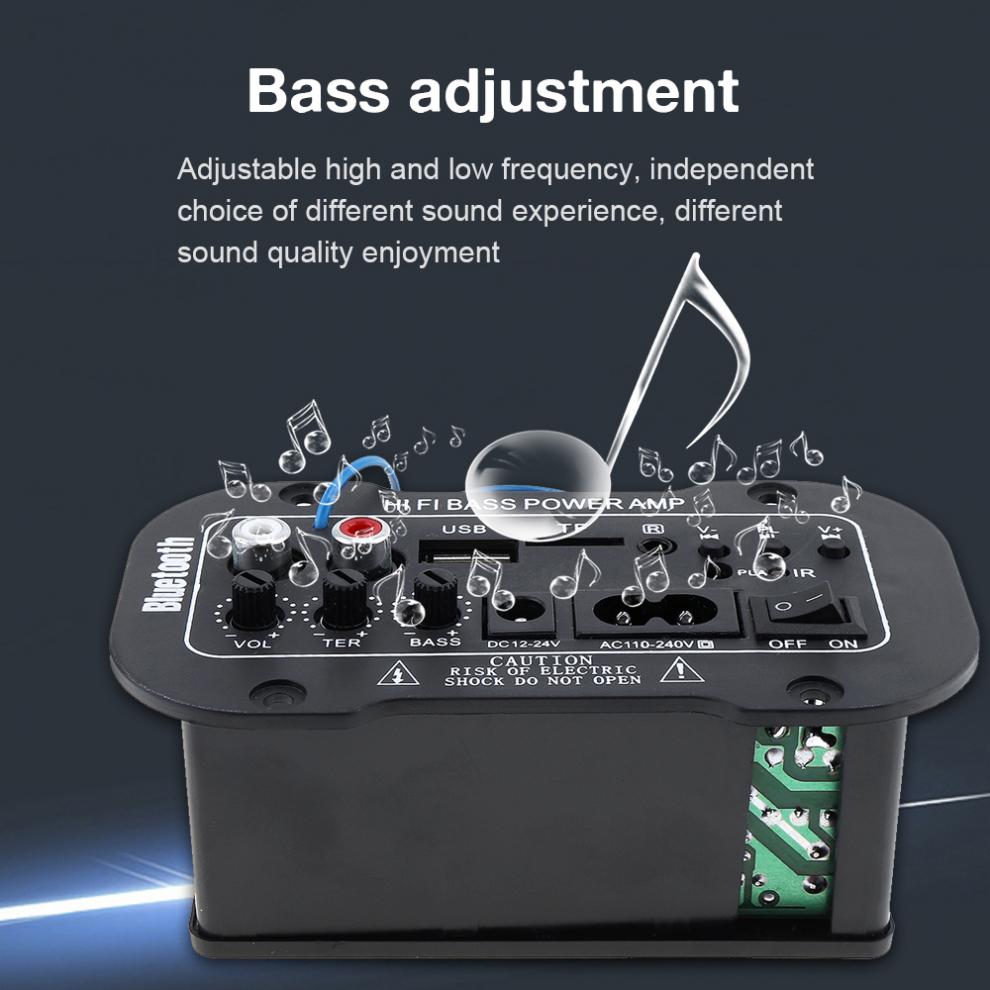 HIFI Bluetooth Car Audio Power Amplifier 5 Inch 25W FM Stereo Radio Digital Player Sound Amplifier Support SD USB DVD MP3 Input