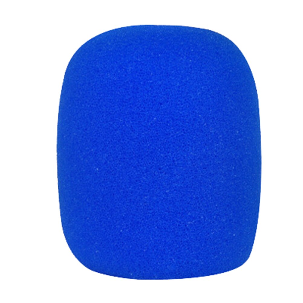 1Pc Mix Kleuren Spons Microfoon Set Vervanging Foam Dj Stage Voorruit Wind Shield Cover Dikke Wasbare: Blauw