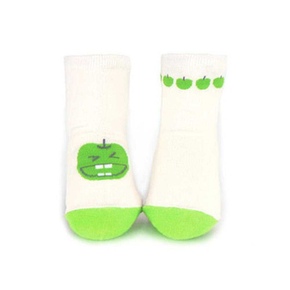 Cartoon Leuke Oren Dier Patroon Babysokjes Kid Cloting Accessoires katoen Anti Slip Sokken Baby Voor Jongen Meisje 0 2 jaar: WHITE