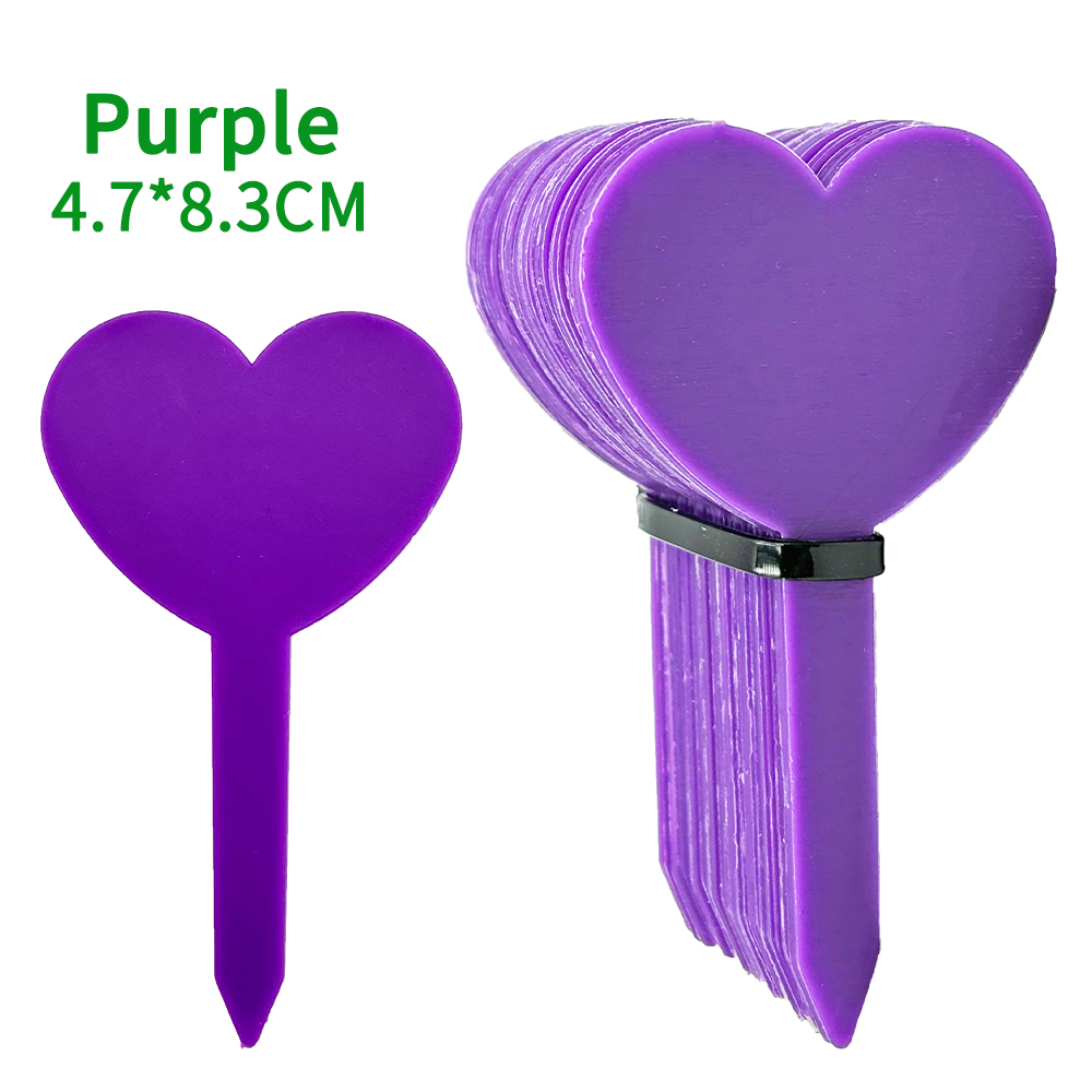 50 Stuks Waterdichte Tuinplant Etiketten Plastic Tags Kwekerij Markers Bloempotten Zaailing Schrijfteken Teken Diy Tuin Decor Gereedschap: Oranje