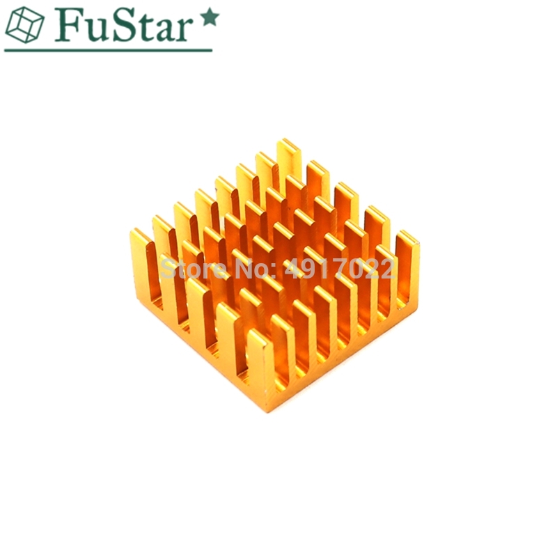 10pcs Golden 20*20*10mm Heatsink Cooling Fin Aluminum Radiator Cooler Heat Sink for IC Chip LED 20x20x10mm LED Radiator 20*20*10