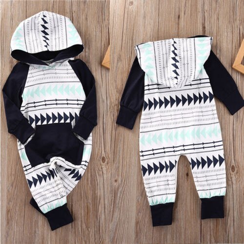 Peuter Baby Baby Jongen Meisje Kleding Set Hooded Jumpsuit Romper Speelpakje Outfits