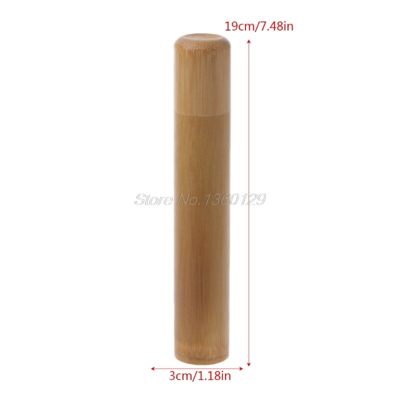 Tube de bambou boîte à thé hermétique petit récipient épices pot de stockage avec couvercle 4 taille
