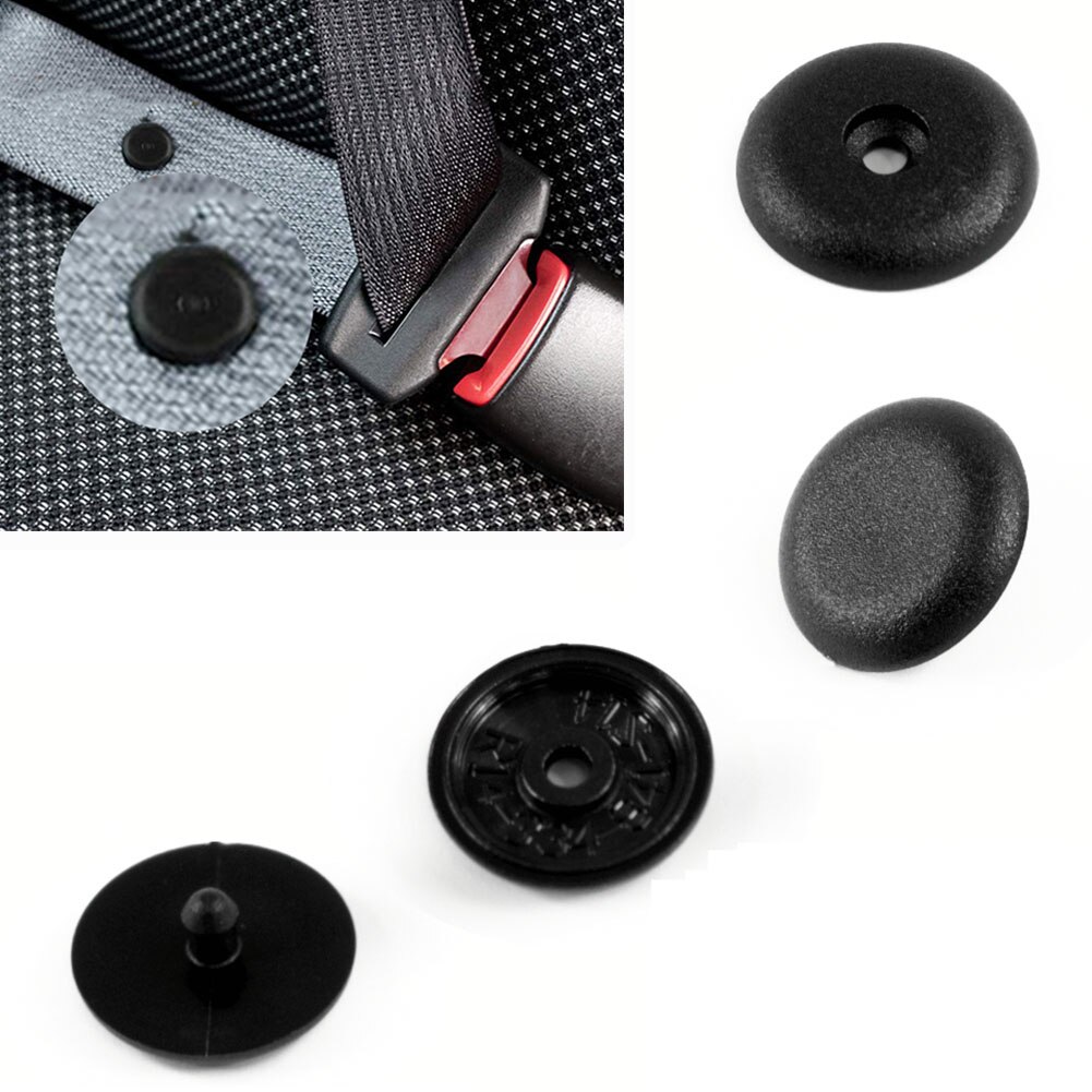 Juego de botones tipo Clip con hebilla, soportes universales para coche, tope, Perno de broche, hebilla de cinturón de seguridad, retenedor, 6x15mm, 4 par/set