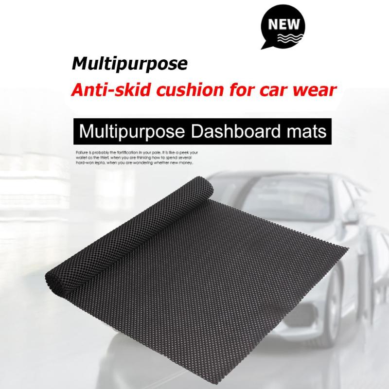 Universele Multipurpose Pvc Schuim Auto Dashboard Kofferbak Sticky Mat Anti-Slip Mesh Stof Pad Voor Telefoon Zwart 150*50Cm